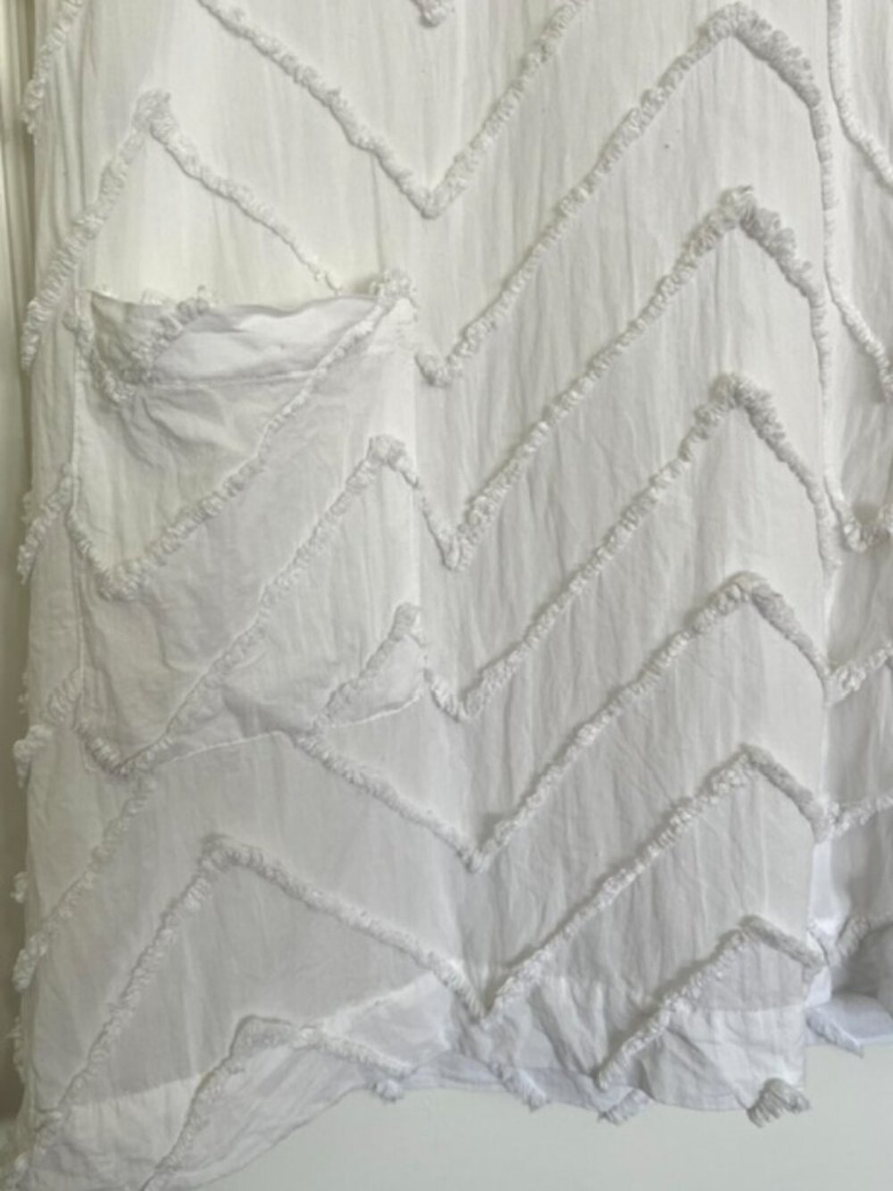 Anthropologie Porridge Textured White Shift Dress | Size XS - Picture 7 of 12